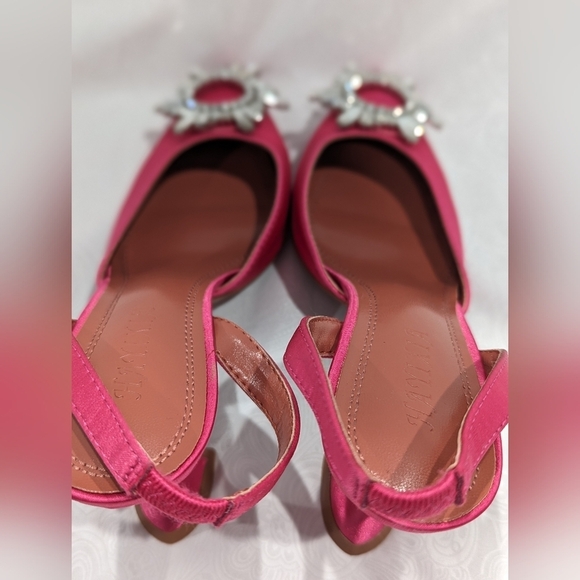 Hay Ixia Rhinestone Pink Heels Size 38 or US 8 - Picture 3 of 7